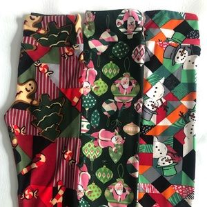 NEW! Set of 3 Kids Holiday Leggings!